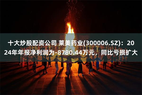 十大炒股配资公司 莱美药业(300006.SZ)：2024年年报净利润为-8780.44万元，同比亏损扩大