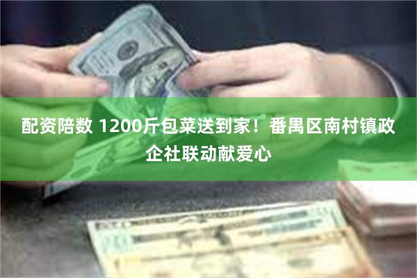 配资陪数 1200斤包菜送到家！番禺区南村镇政企社联动献爱心