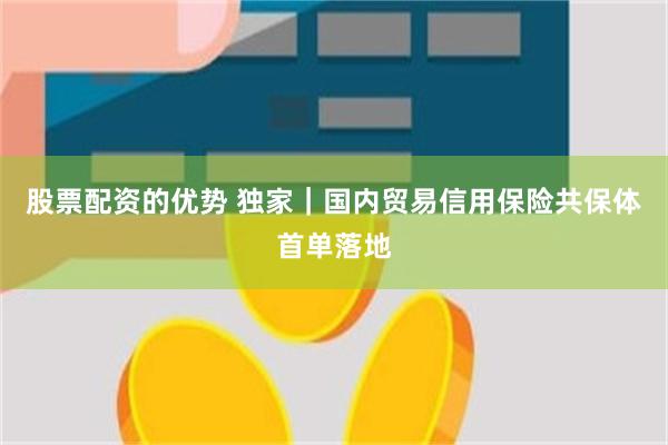股票配资的优势 独家｜国内贸易信用保险共保体首单落地