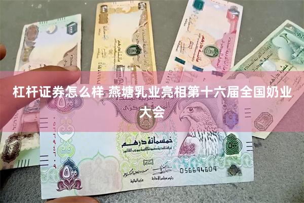 杠杆证券怎么样 燕塘乳业亮相第十六届全国奶业大会