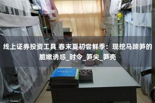 线上证券投资工具 春末夏初尝鲜季：现挖马蹄笋的脆嫩诱惑_时令_笋尖_笋壳