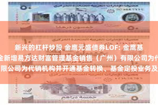 新兴的杠杆炒股 金鹰元盛债券LOF: 金鹰基金管理有限公司部分基金新增易方达财富管理基金销售（广州）有限公司为代销机构并开通基金转换、基金定投业务及费率优惠的公告